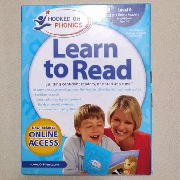 Hooked on Phonics 2nd Grade Learn to Read DVDs and Booklet - Picture 1 of 4